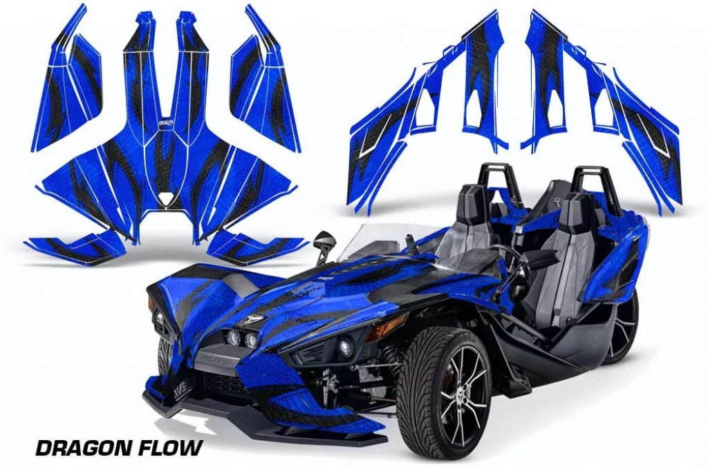 Dragon Flow Blau für Polaris Slingshot SL15-23