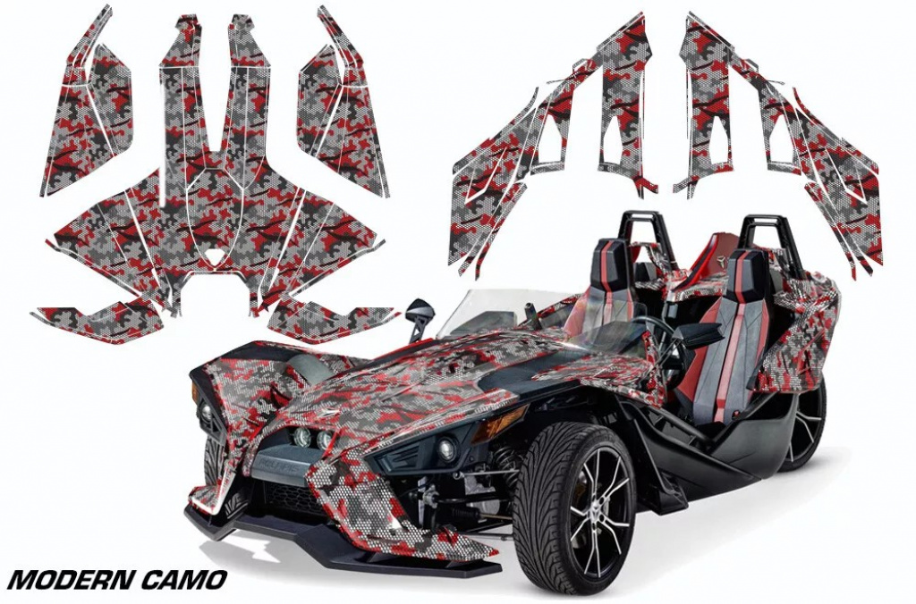 Modern Camo Rot für Polaris Slingshot SL15-23