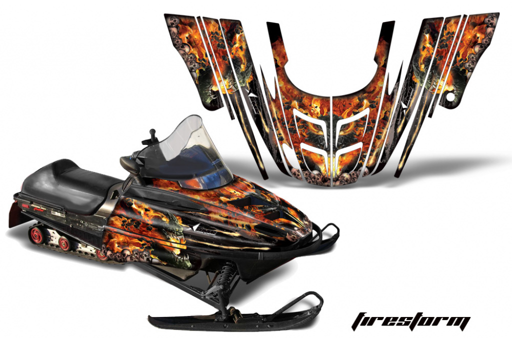 Firestorm Schwarz für Polaris 700XC/800XCR/600RMK/Touring 99-03
