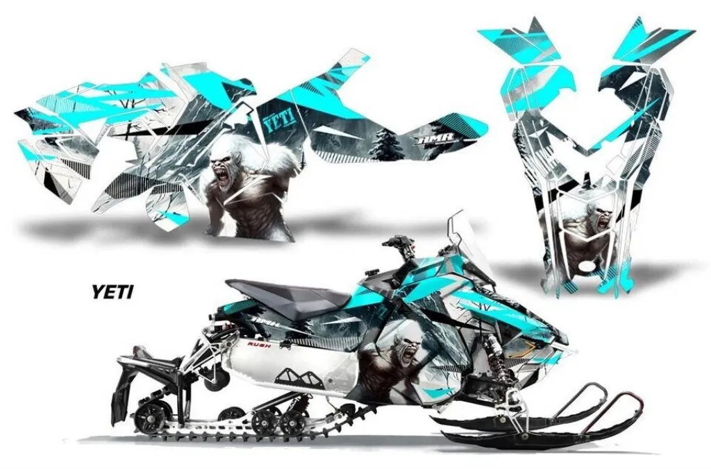 Yeti Teal Blau für Polaris Axys Rush Pro S/Switchback Pro S/Adventure 15+