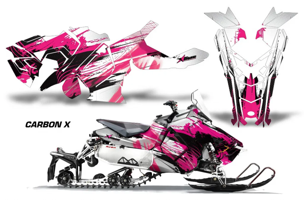 Carbon-X Pink für Polaris Axys Rush Pro S/Switchback Pro S/Adventure 15+