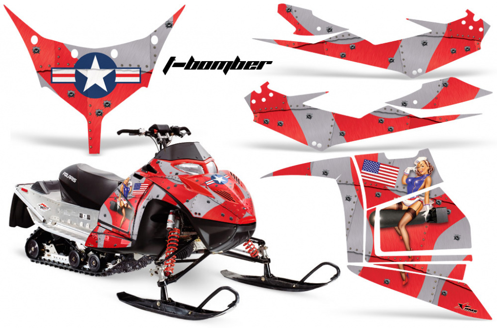 T-Bomber Rot für Polaris IQ Race 600 05-18