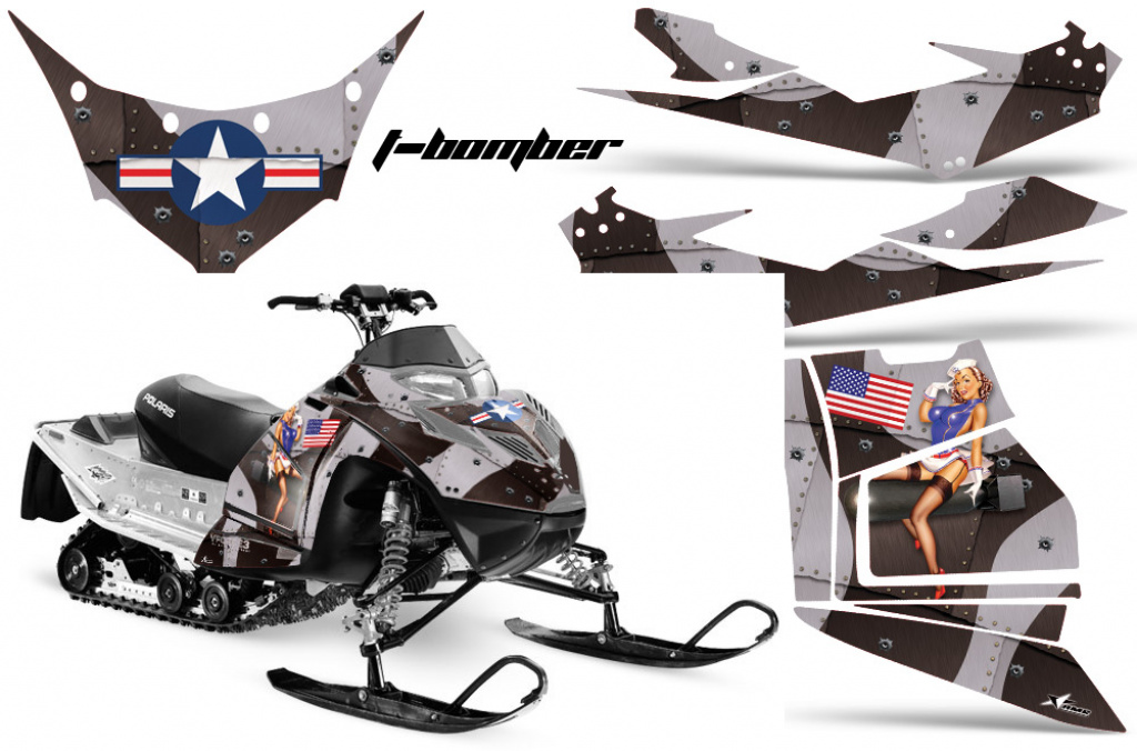 T-Bomber Schwarz für Polaris IQ Race 600 05-18