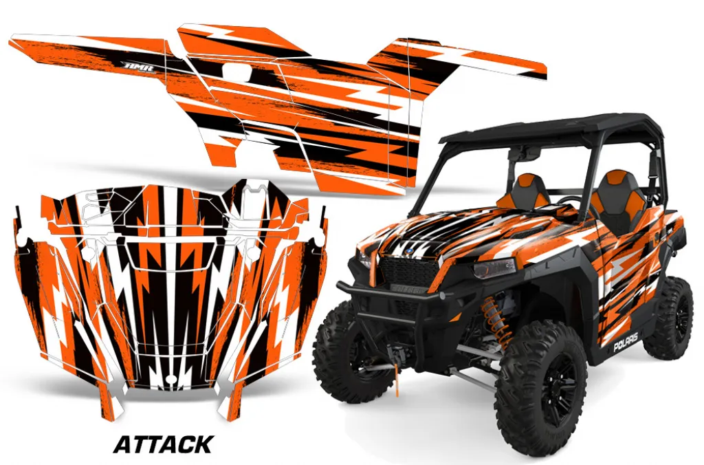 Attack Orange for Polaris General 2 Door 2016-2022