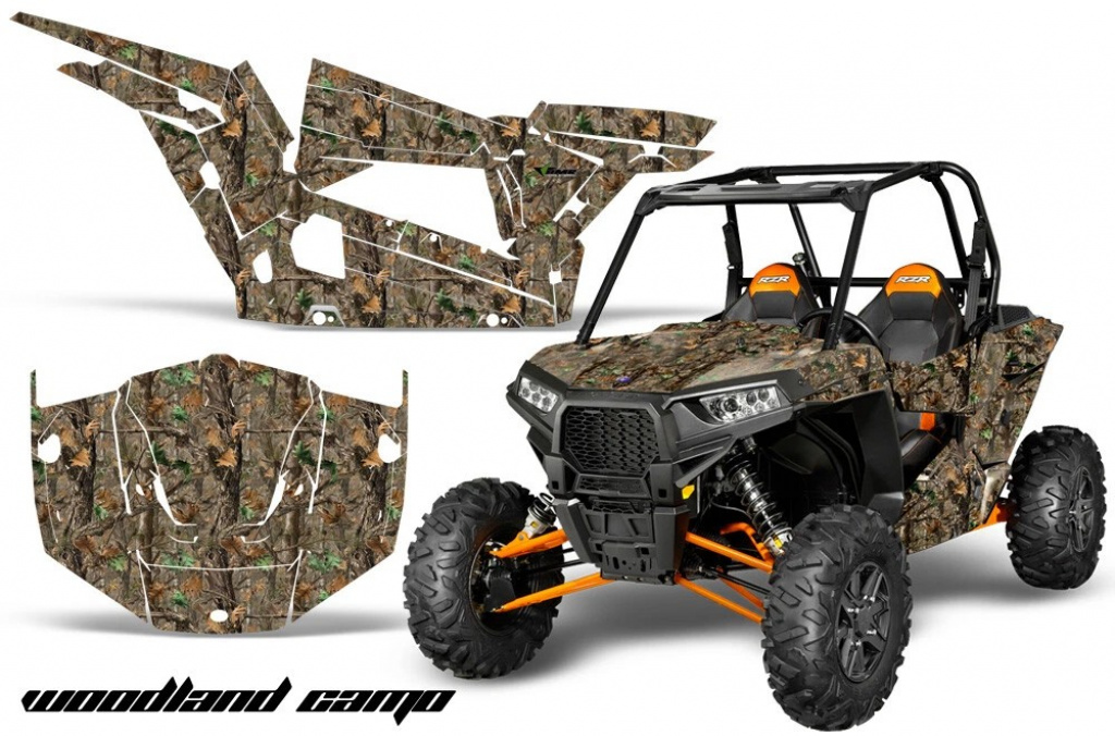 Woodland Camo für Polaris RZR 1000 XP 2 Türer 13-18
