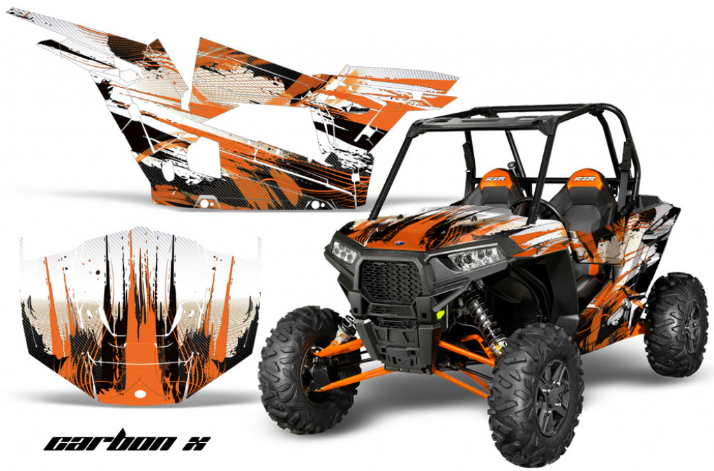 Carbon-X Orange für Polaris RZR 1000 XP 2 Türer 13-18