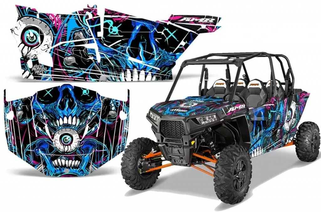 Frenzy Blau für Polaris RZR 1000 XP 4 Türer 13-18