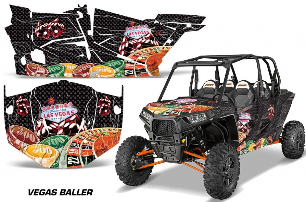 Vegas Baller Schwarz für Polaris RZR 1000 XP 4 Türer 13-18