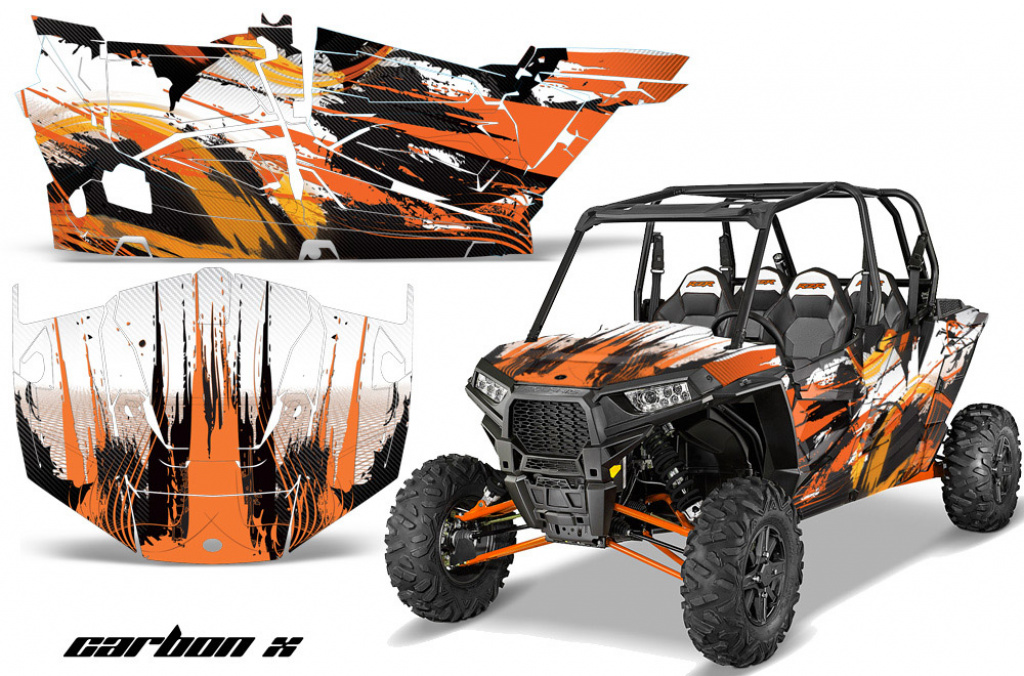 Carbon-X Orange für Polaris RZR 1000 XP 4 Türer 13-18