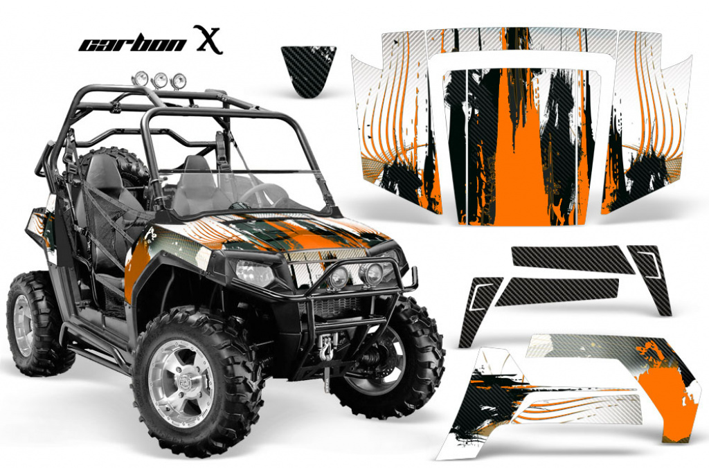 Carbon-X Orange für Polaris RZR 800/s 06-10