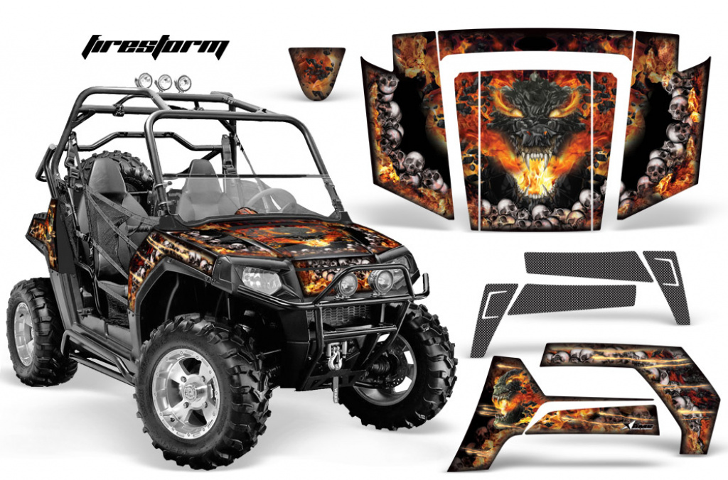 Firestorm Schwarz für Polaris RZR 800/s 06-10