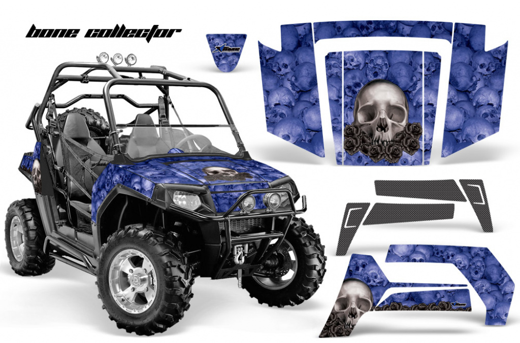 Bone Collector Blau für Polaris RZR 800/s 06-10