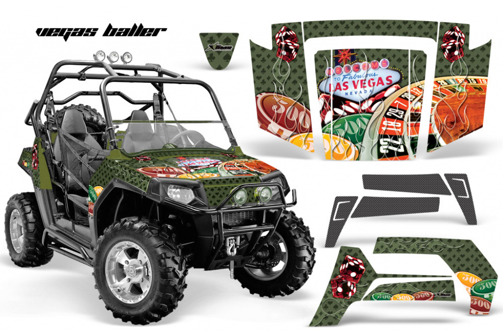 Vegas Baller Grün für Polaris RZR 800/s 06-10