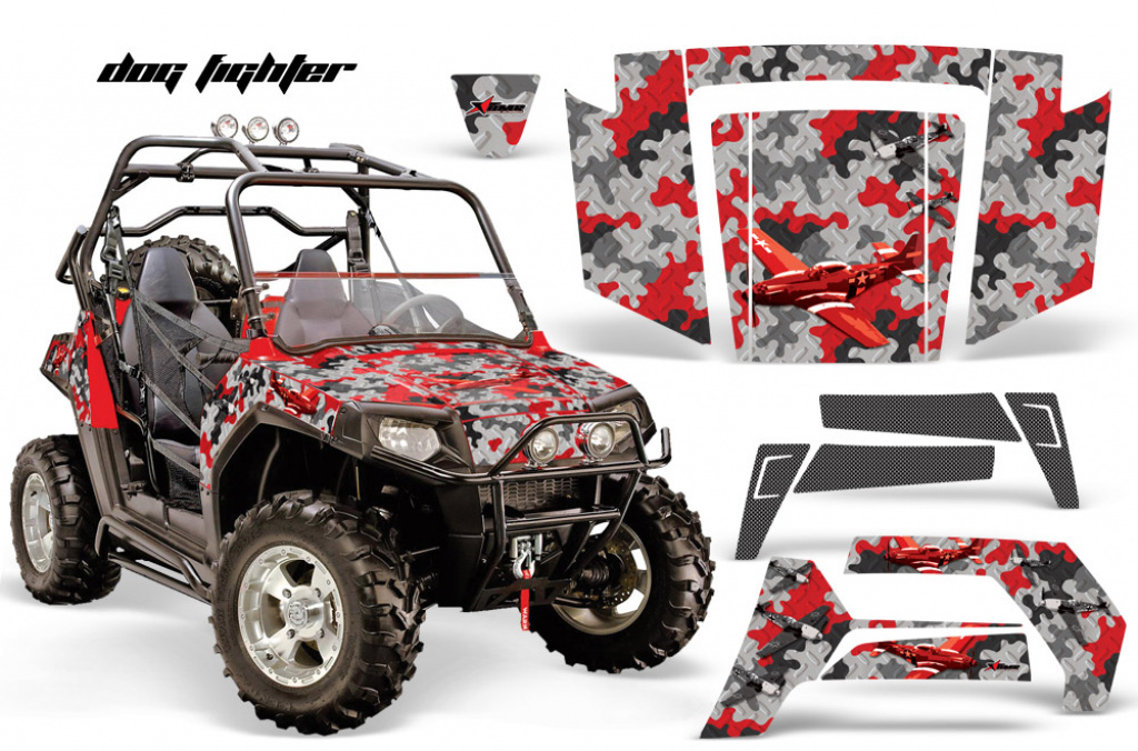 Dog Fighter Rot für Polaris RZR 800/s 06-10