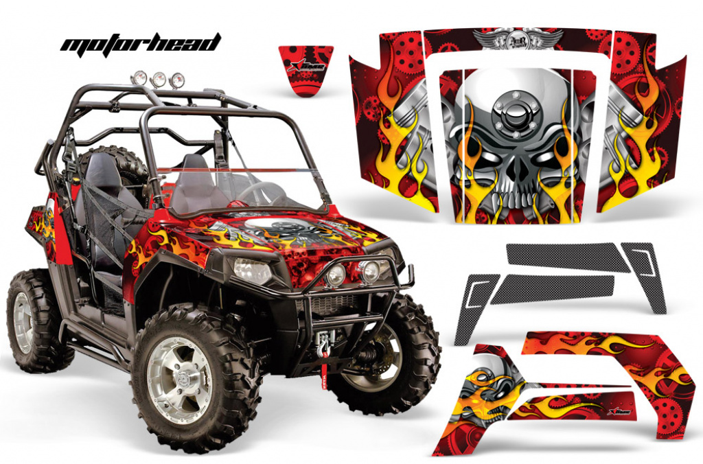 Motorhead Rot für Polaris RZR 800/s 06-10