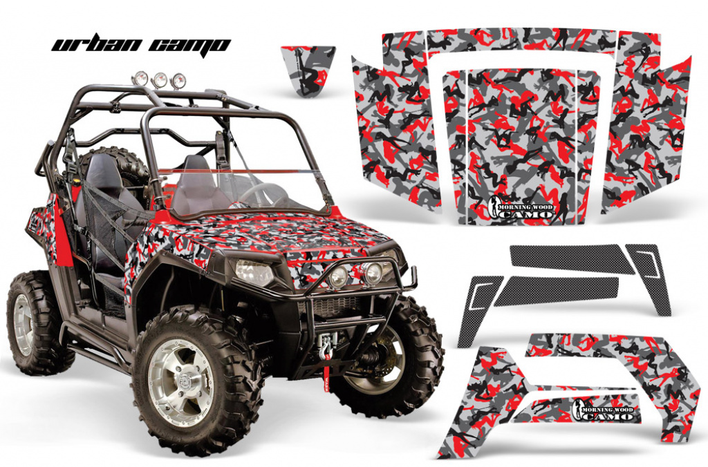 Urban Camo Rot für Polaris RZR 800/s 06-10