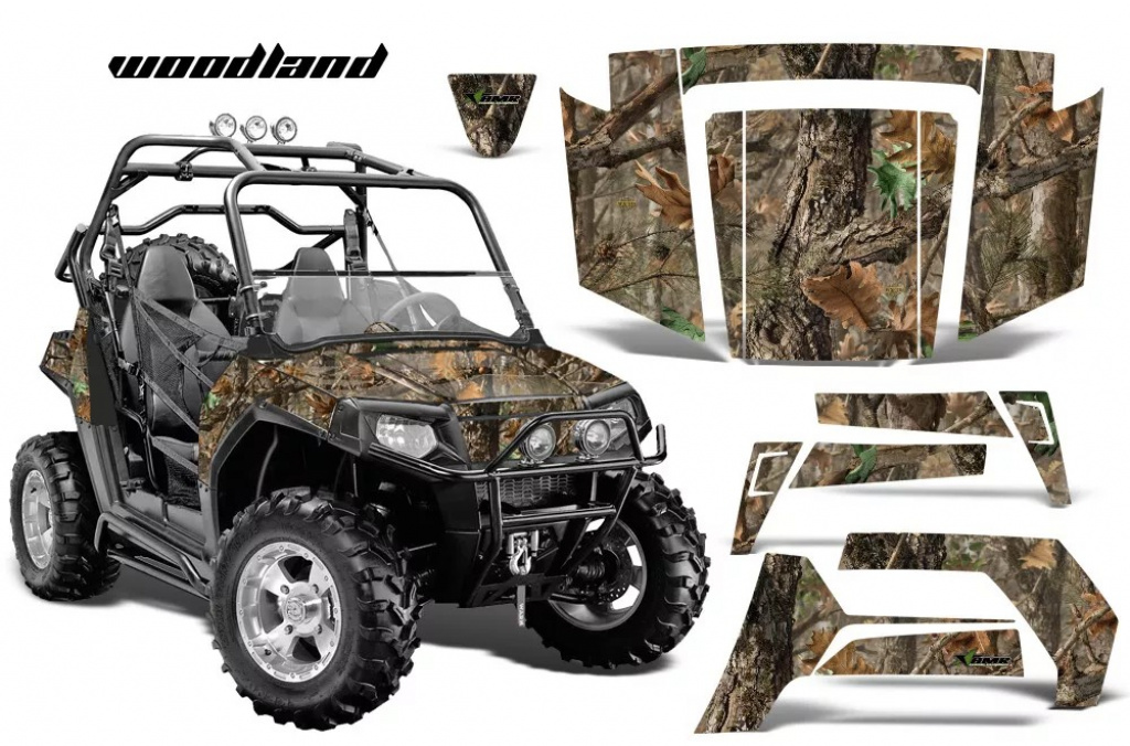 Woodland Camo für Polaris RZR 800/s 06-10