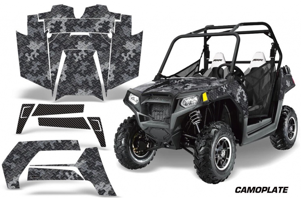 Camoplate Schwarz für Polaris RZR 800/s 11-14