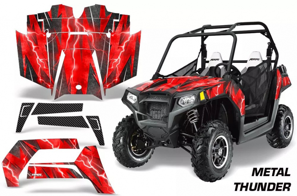 Metal Thunder Rot für Polaris RZR 800/s 11-14