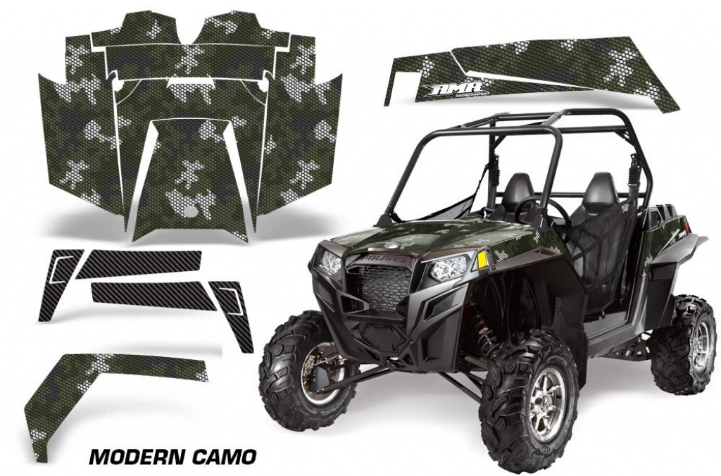 Modern Camo Grün für Polaris RZR 800/s 11-14