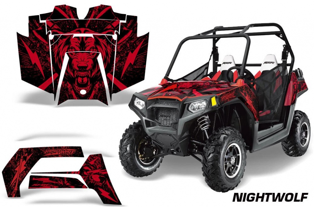 Nightwolf Rot für Polaris RZR 800/s 11-14