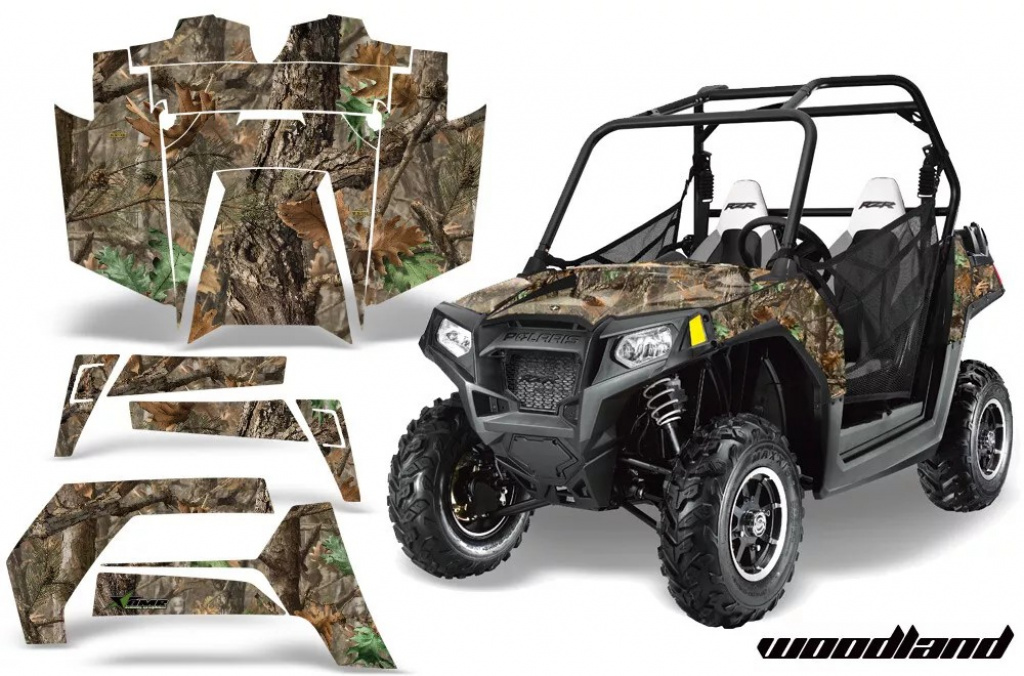 Woodland Camo für Polaris RZR 800/s 11-14