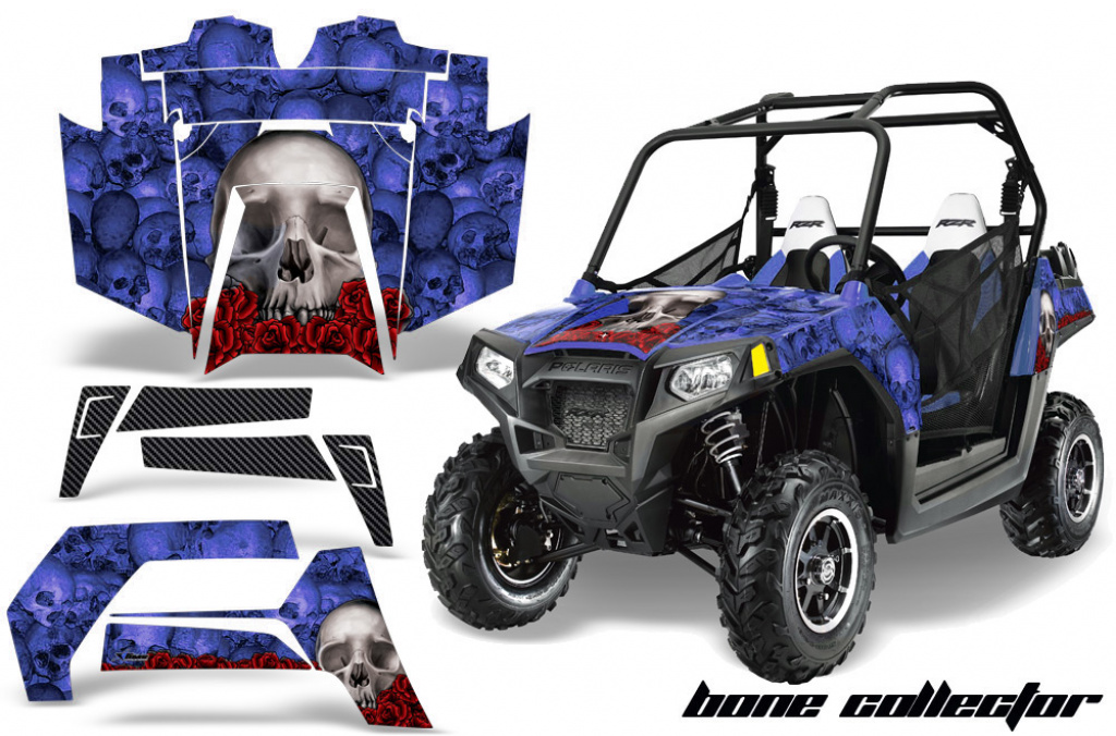 Bone Collector Blau für Polaris RZR 800/s 11-14