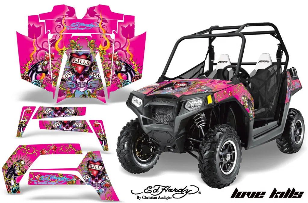 Ed-Hardy - LoveKills Pink für Polaris RZR 800/s 11-14