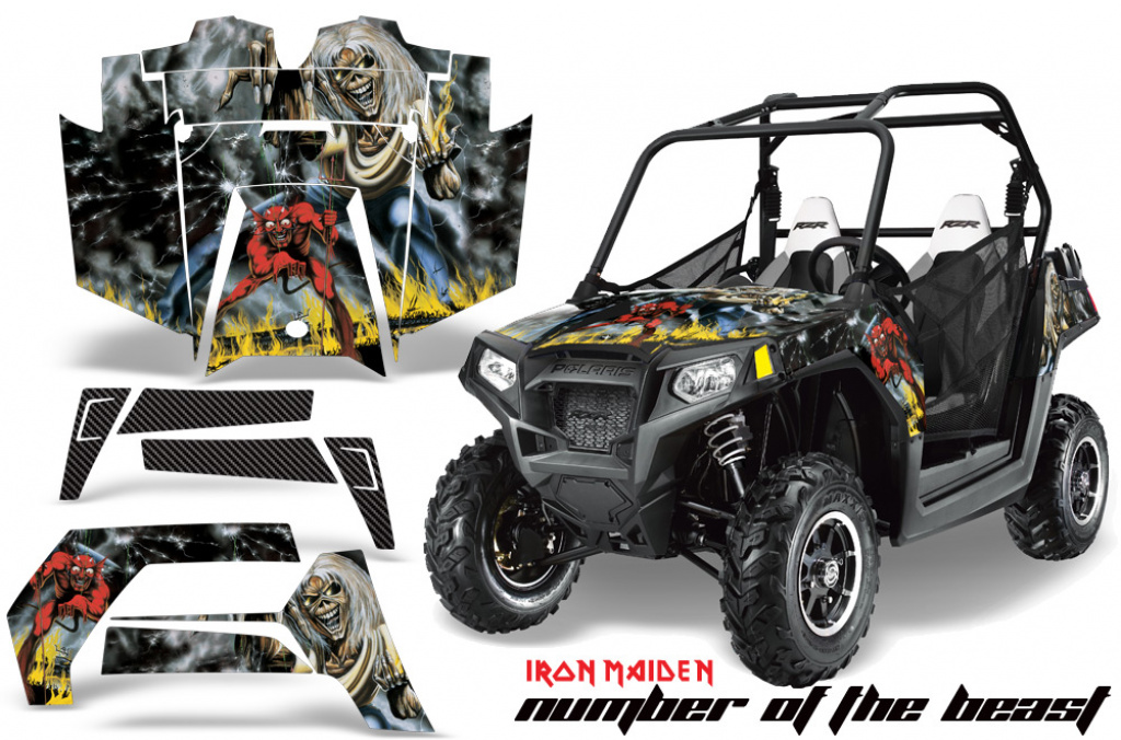 Iron Maiden - Number of the beast für Polaris RZR 800/s 11-14