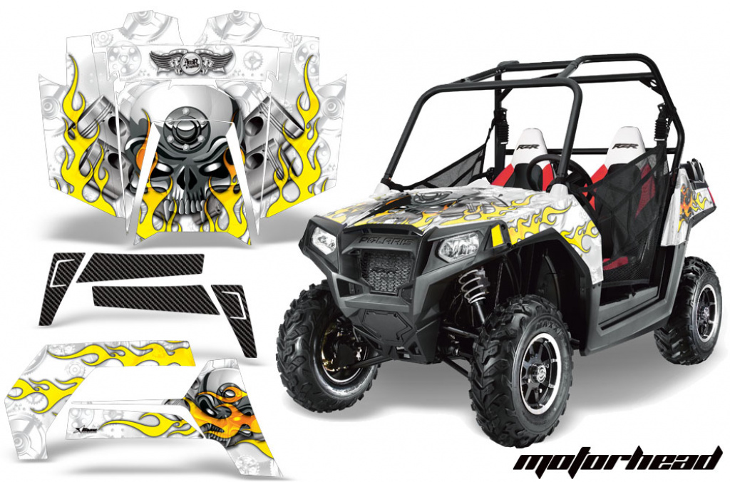 Motorhead Weiß für Polaris RZR 800/s 11-14