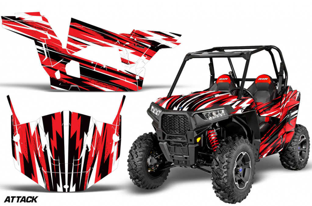 Attack Rot für Polaris RZR 900S/1000S 2 Türer 15-20