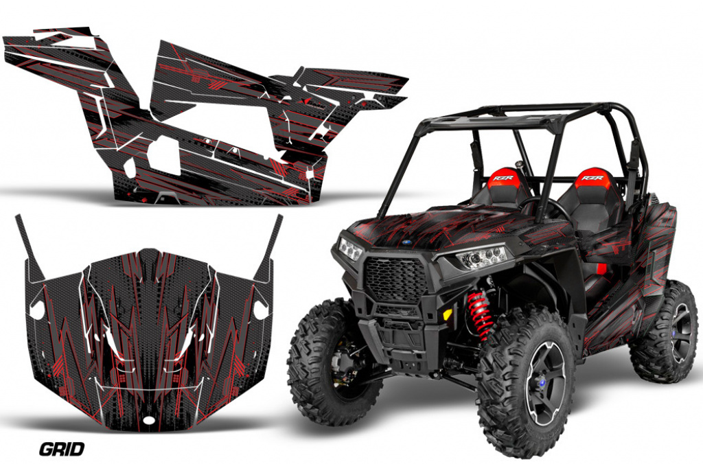 the Grid Rot für Polaris RZR 900S/1000S 2 Türer 15-20