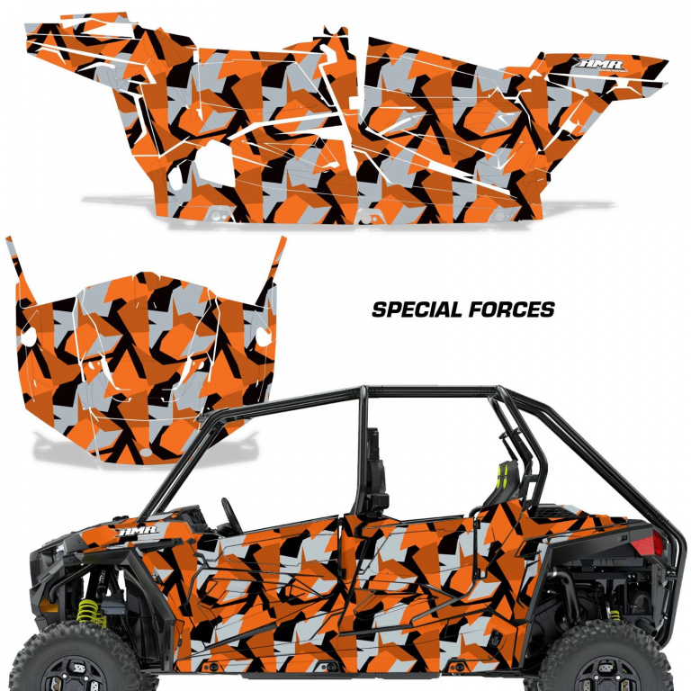 Special Forces Orange für Polaris RZR 900S/1000S 4 Türer 15-20