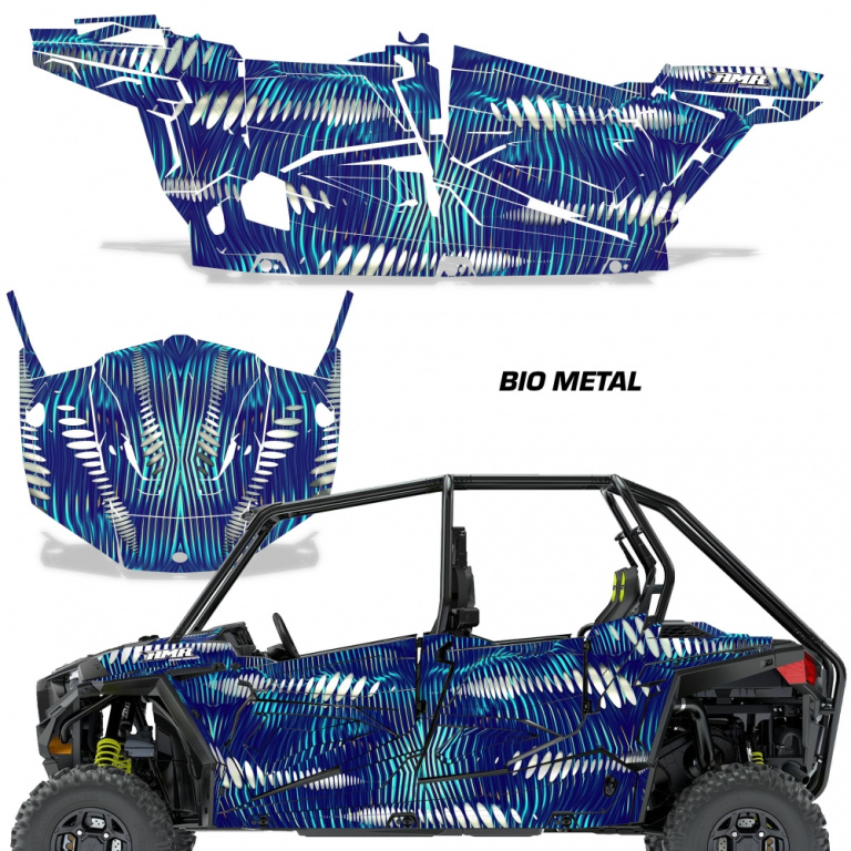 Bio Metal Blau für Polaris RZR 900S/1000S 4 Türer 15-20
