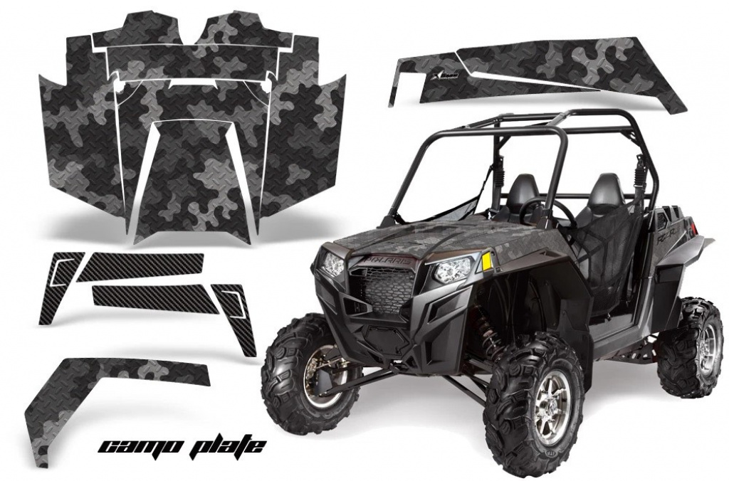 Camoplate Schwarz für Polaris RZR 900XP 11-14
