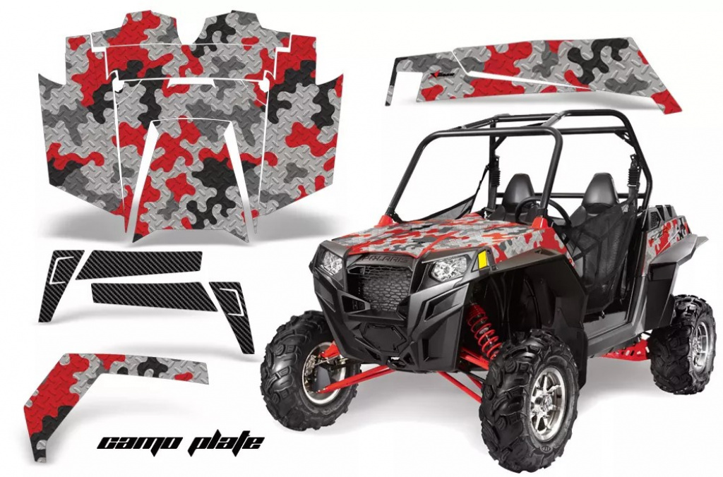 Camoplate Rot für Polaris RZR 900XP 11-14
