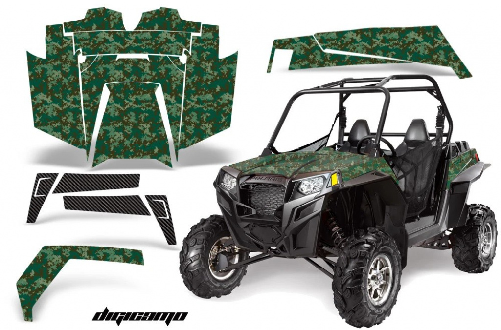 Digicamo Grün für Polaris RZR 900XP 11-14