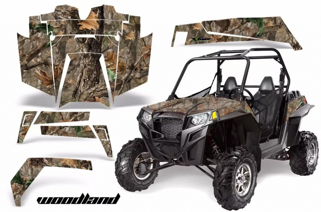 Woodland Camo für Polaris RZR 900XP 11-14