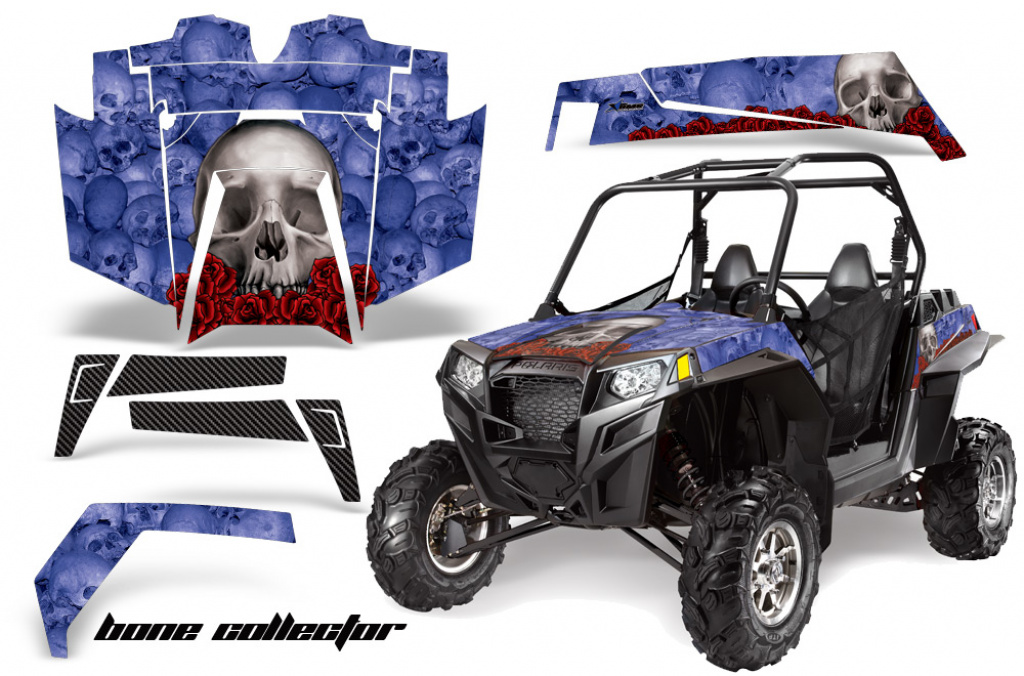 Bone Collector Blau für Polaris RZR 900XP 11-14