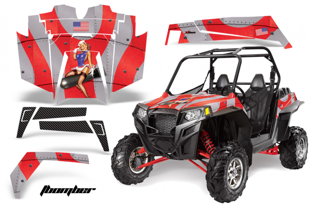 T-Bomber Rot für Polaris RZR 900XP 11-14