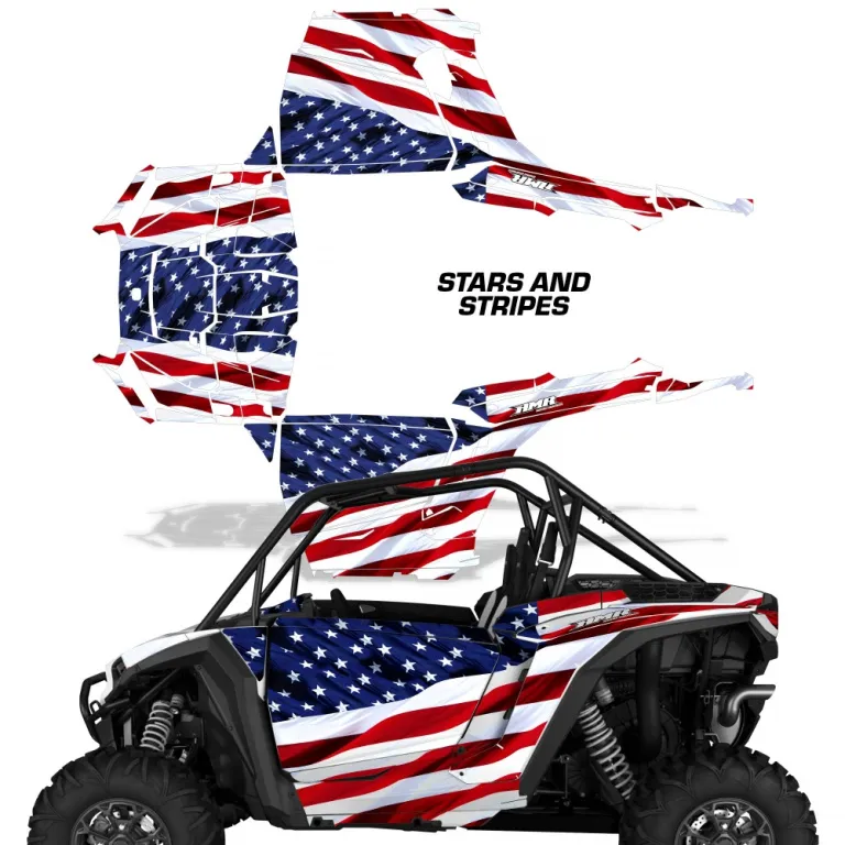Stars and Stripes for Polaris RZR 1000 XP 2 Doors 24-25