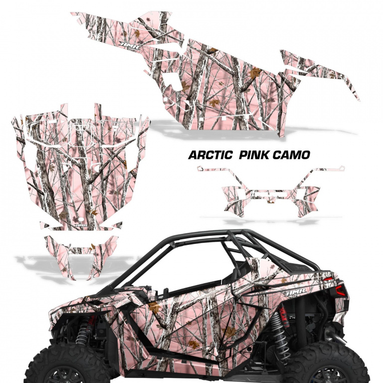 Arctic Pink Camo für Polaris RZR Pro XP 2 Türer 20-24