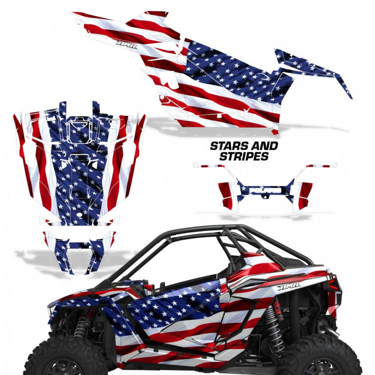 Stars and Stripes für Polaris RZR Pro XP 2 Türer 20-24