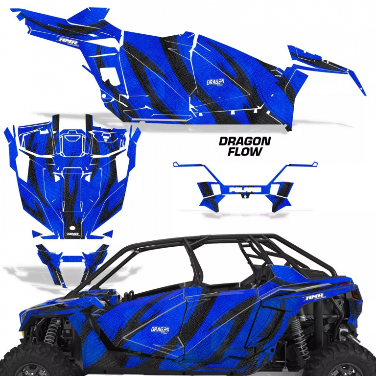 Dragon Flow Blau für Polaris RZR Pro XP 4 Türer 20-24