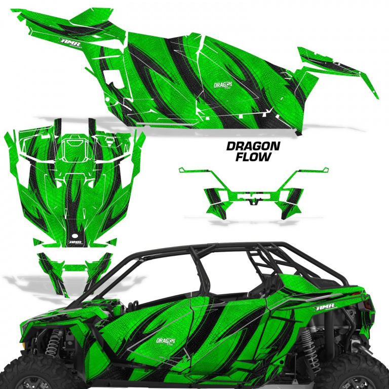 Dragon Flow Grün für Polaris RZR Pro XP 4 Türer 20-24