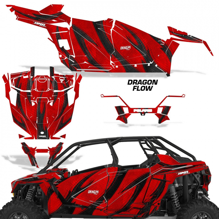 Dragon Flow Rot für Polaris RZR Pro XP 4 Türer 20-24