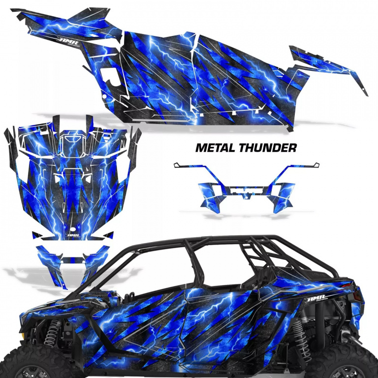 Metal Thunder Blau für Polaris RZR Pro XP 4 Türer 20-24