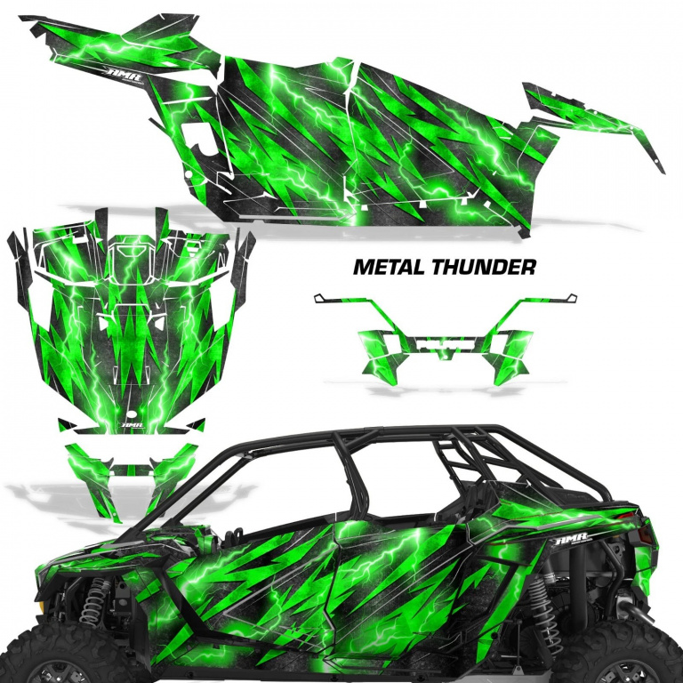 Metal Thunder Grün für Polaris RZR Pro XP 4 Türer 20-24