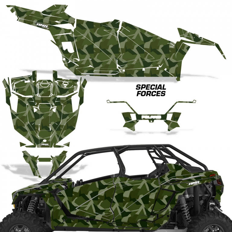Special Forces Grün für Polaris RZR Pro XP 4 Türer 20-24