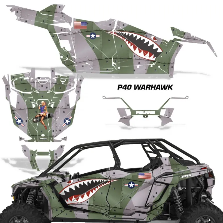 P40-Warhawk Grün für Polaris RZR Pro XP 4 Türer 20-24